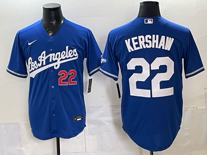 Men Los Angeles Dodgers #22 Kershaw blue Game 2026 Nike MLB Jersey 04010005